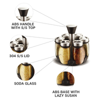 Easylife-Ensemble de bouteilles d'assaisonnement multifonctions de 110ml, support pour pots à épices de 12 pièces avec verre rotatif incliné pour le stockage de l'emballage