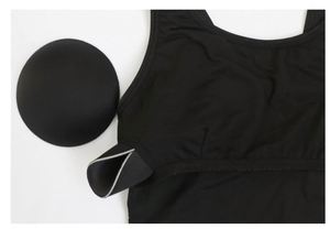 Không Thấm Nước Nhanh Chóng Làm Khô Da Cá Mập Bụng Bìa Giảm Béo Chiều Dài Đầu Gối <span class=keywords><strong>Pro</strong></span> Năm Điểm Racing Áo Tắm Với Vú Pad - Product Image 3