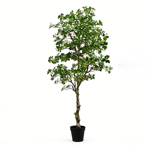 New Design <b>Artificial</b> Plants Greenery Gardenia Flower <b>Trees</b> for Office Mall Decoration - Product Image 1