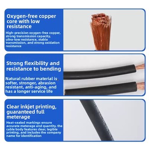 <span class=keywords><strong>Cable</strong></span> de Soldadura YH de Goma Flexible de 200V <span class=keywords><strong>400V</strong></span> CC, <span class=keywords><strong>Cable</strong></span> Secundario para Máquina de Soldar Portátil, 16mm² 25mm² 35mm² 50mm² 70mm² 95mm² - Product Image 4