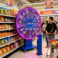 Roue de la fortune interactive personnalisée avec logo de grande taille de la marque Qinlong pour promotion mondiale d'événements