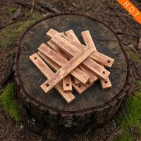 Allume-feu en bois de fatwood 100% naturel Baiyuheng, directement de l'usine, imperméable, pour le camping, le bushcraft et la randonnée