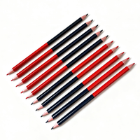 Vente directe d'usine Crayons de couleur en bois double face de forme triangulaire de 7 pouces Emballage personnalisé avec logo pour la certification EN71