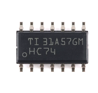 TI SN74HC74DR Flip-flop double type D à déclenchement par frontière positive, circuit intégré CMOS 2V-6V SOIC-14