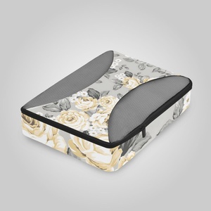 Ensemble de 6 cubes de rangement pour bagages à motif hibiscus jaune Hawaïen, design personnalisé, vente en gros, pour valises de voyage et bagages cabine - Product Image 3