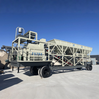 Machine de Production Portable de béton, vente directe depuis l'usine, Station de mélange de béton
