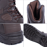 Chaussures de randonnée en cuir pleine fleur ultra-légères personnalisées pour les voyages, le travail et l'entraînement ; Bottes tactiques résistantes à l'usure.