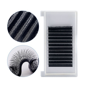 Extensions <span class=keywords><strong>de</strong></span> <span class=keywords><strong>cils</strong></span> en éventail longues et volumineuses, effet trèfle, très vendues, avec paillettes - Product Image 1