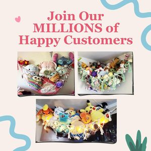 เปลมัดยิ้งเกลียวสำหรับเก็บตุ๊กตาสัตว์ขนาดใหญ่ สีขาว สไตล์โบโฮ สำหรับแขวนผนัง จัดเก็บของเล่น ตกแต่งห้องนอนเด็ก - Product Image 6