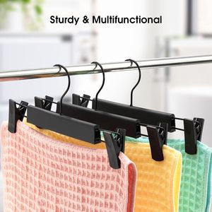 New Boutique Plastic Skirt Pants Hanger Clips Anti-Slip PP Material Modern Design Clothing Organizer <b>Wardrobe</b> Storage - Product Image 4