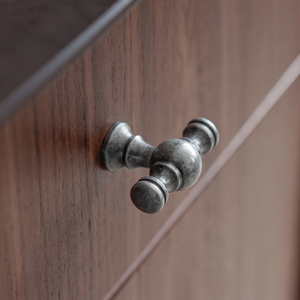 Poignées de porte de placard en laiton H59 argenté <span class=keywords><strong>antique</strong></span>, <span class=keywords><strong>style</strong></span> minimaliste français, pour meubles de cuisine, armoire et tiroirs - Product Image 2