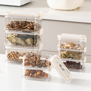 Spice <b>Storage</b> <b>Box</b> Stackable Airtight Food Grade Plastic Lid For Kitchen Home Use - Product Image 1