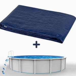 Couvertures de piscine d'hiver personnalisées en PE/HDPE de qualité supérieure, durables et colorées, pour la protection des piscines hors sol. - Product Image 2