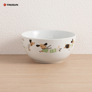 Juego de Vajilla de Porcelana y Cerámica con Diseño Minimalista, con Dibujos Animados de Perritos, Color Blanco, Diseño Personalizado OEM, Precio de Fábrica en China, TRESUN - Product Image 6