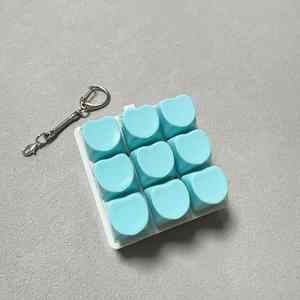 Porte-clés mécanique en plastique à LED, clavier anti-stress, jouet de décompression, prix d'usine - Product Image 2