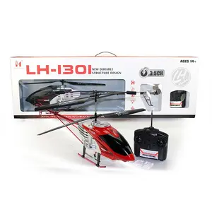 Mainan helikopter rc lh 3.5 anak-anak, mainan helikopter logam 60 meter jarak kontrol 1301 Saluran