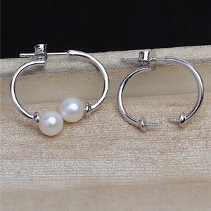 Accesorios para Oreja Desmontables de Plata S925 Inspirados en Song Hye Kyo, Bola para Oreja, 5374 para Pendientes de Perlas - Product Image 1
