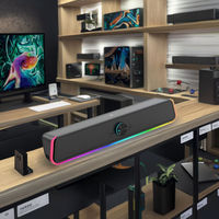 Barre de son de télévision de bureau Aux Usb Filaire Blue Tooth Haut-parleur Home Cinéma Barre de son Surround Pc Tv Ordinateur Haut-parleurs Bar Box Haut-parleur
