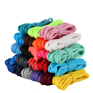 24 Couleurs Lacets de Chaussures Semi-Ronds Solides Classiques Loisirs Baskets Lacets d'Extérieur Hommes et Femmes Haute Qualité - Product Image 1