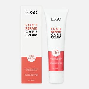 Crème réparatrice antifongique pour les <span class=keywords><strong>pieds</strong></span> avec logo personnalisé, pour éliminer les peaux mortes et exfolier, crème à l'urée organique pour les talons gercés - Product Image 1