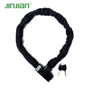 Antivol <span class=keywords><strong>de</strong></span> chaîne <span class=keywords><strong>de</strong></span> vélo haute sécurité Jinjian, robuste, pour vélo, moto, VTT, avec clé et verrouillage automatique - Product Image 1