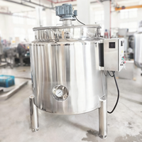 Pasteurisateur électrique en acier inoxydable, réservoir de mélange utilisé pour mélanger le lait et le yaourt