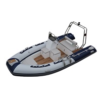 Bateau pneumatique de luxe Rib480 de haute qualité, bateau de sport Rib, bateau de pêche Rib, bateau gonflable Hypalon avec moteurs hors-bord