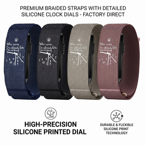 สายนาฬิกาซิลิโคนพิมพ์ลายแบบกำหนดเอง สไตล์ทางการ สายรัดข้อมือแบบสปอร์ตไนลอนทอ สำหรับเปลี่ยนสาย Garmin CIRQA - Product Image 1