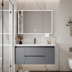 A buon mercato appendere a muro mobili da <span class=keywords><strong>bagno</strong></span> spazio a nido d'ape in alluminio singolo lavandino <span class=keywords><strong>bagno</strong></span> mobili mobili mobili da parete - Product Image 1