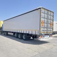 Baiping Remorques de camion semi-remorque latérale à rideau haute capacité à 3 essieux de 40 pieds pour le transport de marchandises en vrac Conteneur d'expédition en PVC