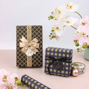 ม้วนกระดาษทิชชูม้วนสำหรับงานวันเกิดชุดม้วนกระดาษห่อลายตาราง - Product Image 5