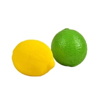 Jouet anti-stress en forme de citron à presser, en caoutchouc, texture pâteuse, rebond lent, amusant, aspect boueux, fausse simulation de fruit