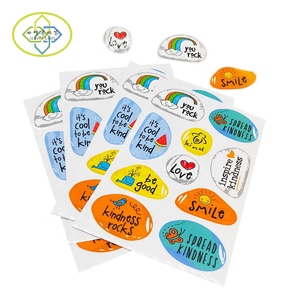 Tùy chỉnh in ấn không thấm nước đáng yêu Tạp Chí trang trí tự dính Vinyl Nụ Hôn cắt Sticker tấm - Product Image 1