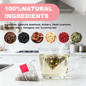 Té Natural para la Libido Femenina OEM con Cistanche y Morera, Aumenta la Vitalidad Sexual y el Equilibrio Hormonal, 15 Bolsitas - Product Image 6