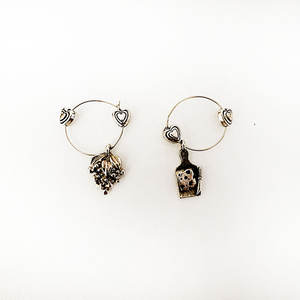 Top qualité verre à vin breloque ensemble accessoires verre à vin marqueurs verre à vin breloques anneaux - Product Image 2