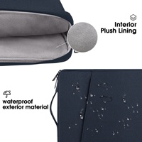 Sac pour ordinateur portable en polyester imperméable, impression sérigraphique, taille personnalisable, fermeture éclair, protection pour ordinateur et tablette, envoi 4oz-8oz