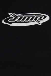 Sudadera de algodón Ambush de moda de lujo Camiseta de algodón negro con logotipo blanco contrastante en la parte delantera - Product Image 3