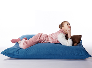Lino Faux Comfy Piazza Sacchetto di Fagioli, Soggiorno Sedie Sitzsack Sillas Soffio, Pigro Sedia per Adulti e Bambini - Product Image 2