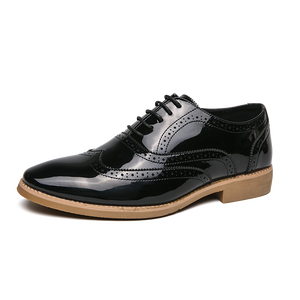 รองเท้าแฟชั่นแบบ Brogues สำหรับผู้ชาย ปี 2025 รองเท้าทางการแบบผูกเชือก ทนทาน ปลายแหลม คุณภาพสูง รองเท้าเดรสสำหรับฤดูใบไม้ผลิ - Product Image 3