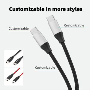 Cable <span class=keywords><strong>USB</strong></span> <span class=keywords><strong>C</strong></span> a <span class=keywords><strong>USB</strong></span> <span class=keywords><strong>C</strong></span> de 60W con Logotipo Personalizado WISTAR, Cable de 1M, Carga Rápida, Compatible con Transferencia de Datos - Product Image 2