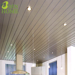 Fournisseur d'usine de tuiles de revêtement en aluminium, bandes de panneaux de <span class=keywords><strong>plafond</strong></span> en aluminium - Product Image 1