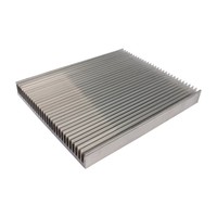 Grand dissipateur thermique plat en aluminium extrudé ultra haute densité, profil de refroidissement à profil bas pour équipement électronique plat haute puissance