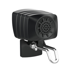 Phare <span class=keywords><strong>avant</strong></span> de vélo noir étanche IPX4 6V-60V pour VTT, faisceau bas/haut, klaxon, luminosité 287LUX, haut-parleur 80-120dB - Product Image 2