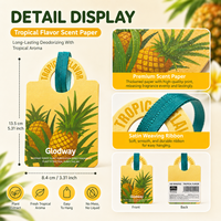 Désodorisant automobile à suspendre en papier parfumé, parfum longue durée, éliminateur d'odeurs naturel à base de plantes, purificateur d'air pour véhicule