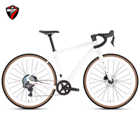 Vélo de route/gravel TWITTER Gravel X Weeltop GEX-13S léger en fibre de carbone avec freins à disque, cadre en aluminium, pour course, sport et ville