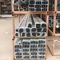 Serie 6063 Ventanas y puertas Perfiles de aluminio Perfiles de aleación de aluminio Fábrica Foshan de China