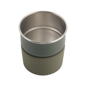 Juego de Tazas Filtrantes Plegables de Silicona, Juego de Gotero de Acero Inoxidable 304 para Camping - Product Image 4