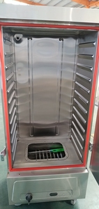 Chariot à vapeur de riz à gaz GPL/NG à 12 plateaux Armoire de cuisson à la vapeur de riz de 50kg pour équipement de cuisson de l'eau de fruits de maïs de soja - Product Image 4