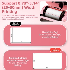 Mini imprimante d'étiquettes de codes à barres Qr Mini imprimante d'étiquettes <span class=keywords><strong>Phomemo</strong></span> <span class=keywords><strong>M220</strong></span> Imprimante d'étiquettes thermique sans fil mise à niveau Imprimante d'étiquettes thermiques - Product Image 4