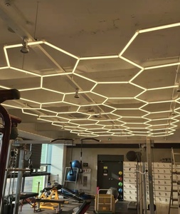 Arlott Lámparas LED hexagonales portátiles 6500K Luz de tienda de garaje impermeable blanca fría para talleres y garajes - Product Image 3